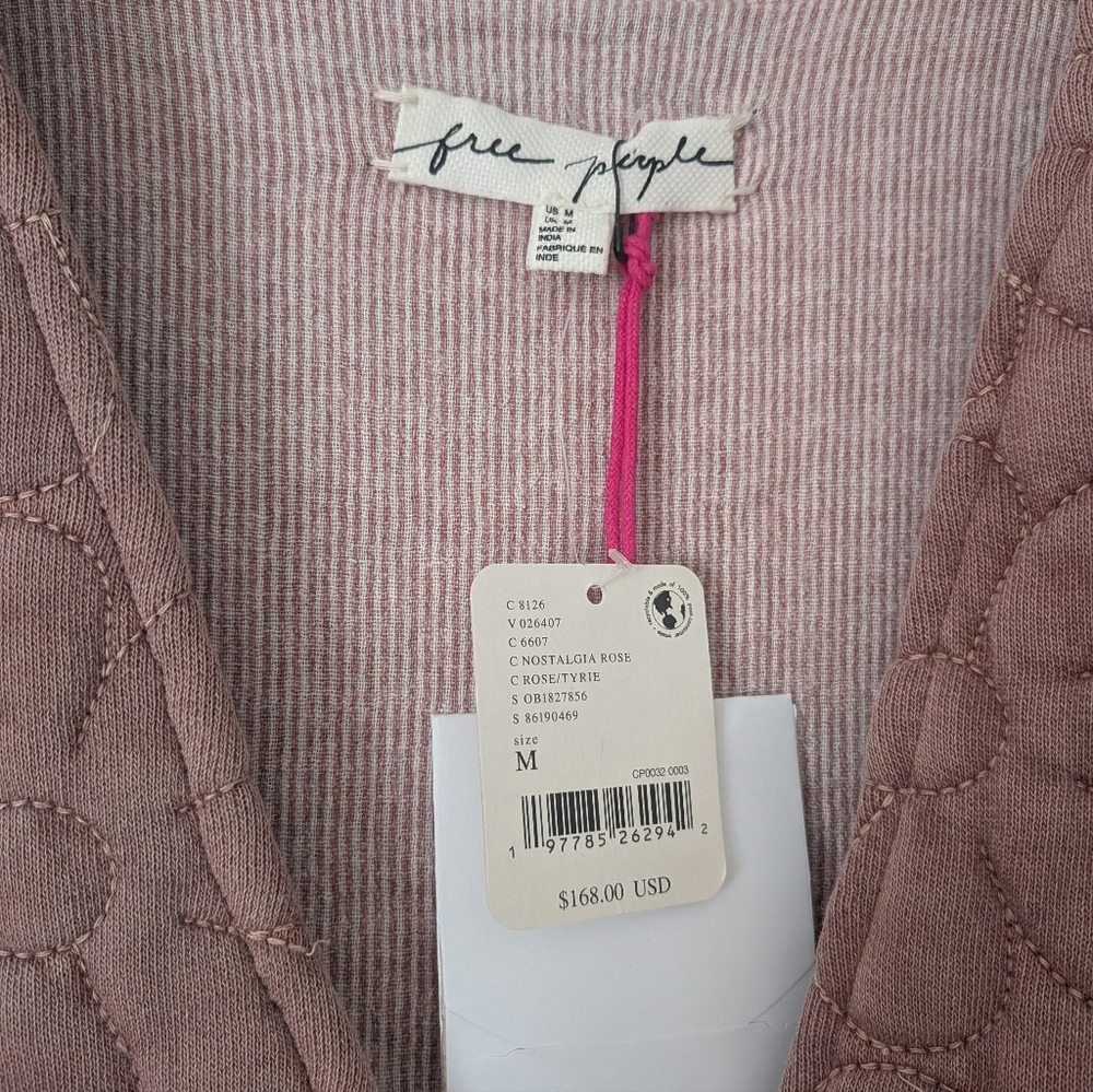 NWT! Free People Bali Folk Daisy Vest And Skirt Set Pink Rose M - Picture 3 of 8